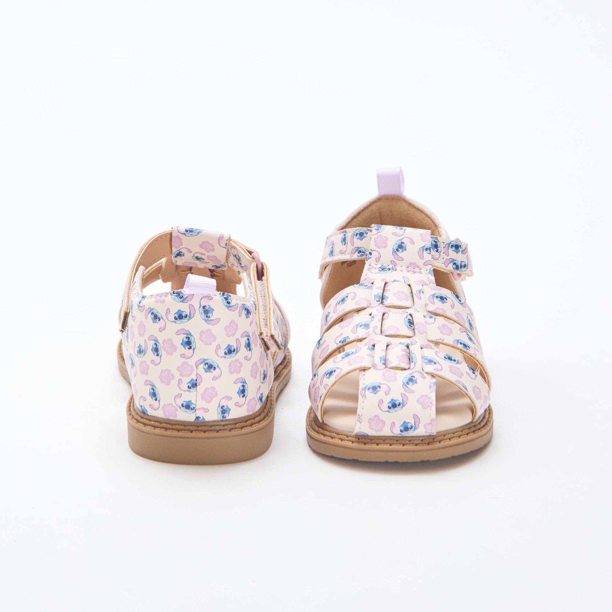 'Disney' 'Stitch' all-over strap sandals PINK