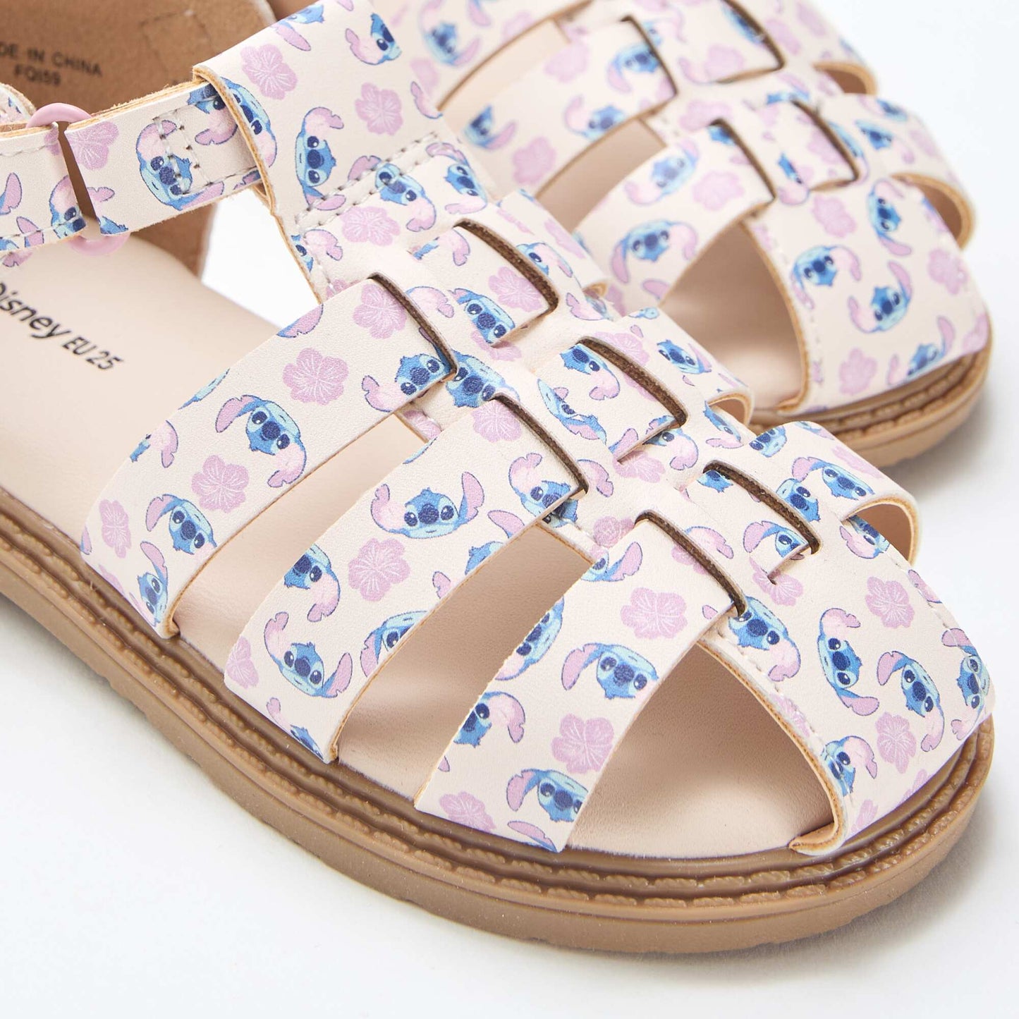 'Disney' 'Stitch' all-over strap sandals PINK