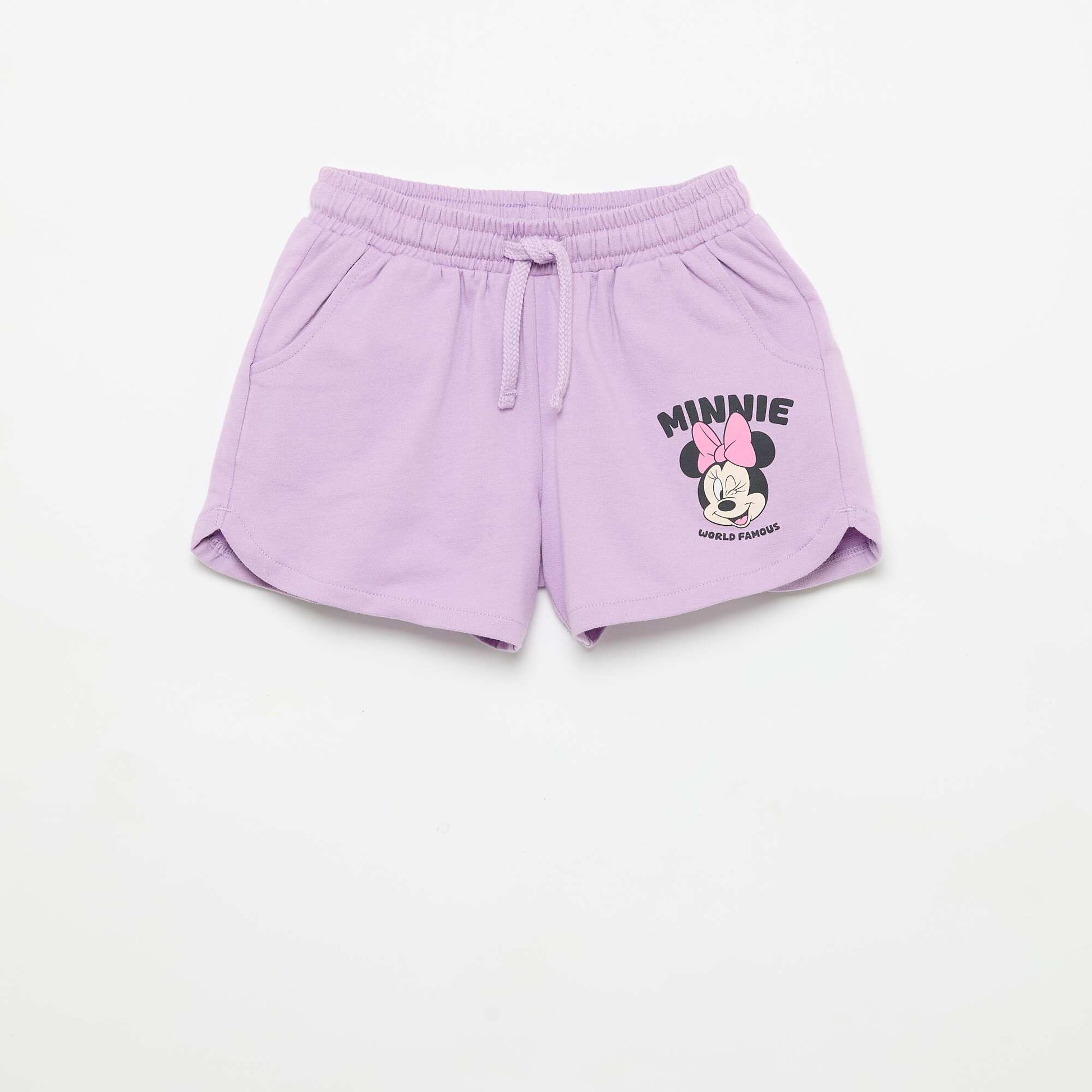 2-pack of 'Disney' unbrushed fleece shorts PURPLE