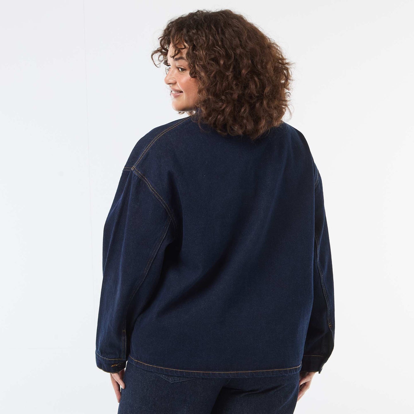 Long Denim Jacket BLUE