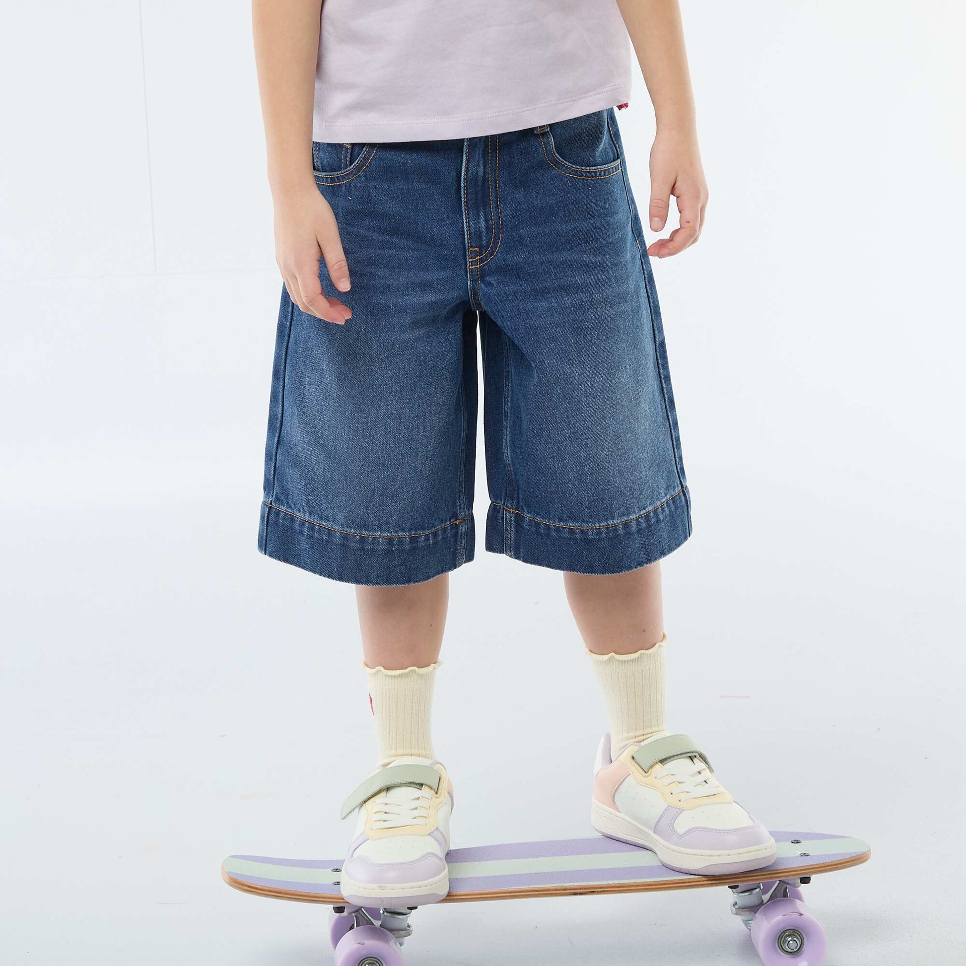 Denim Bermuda Shorts BLUE
