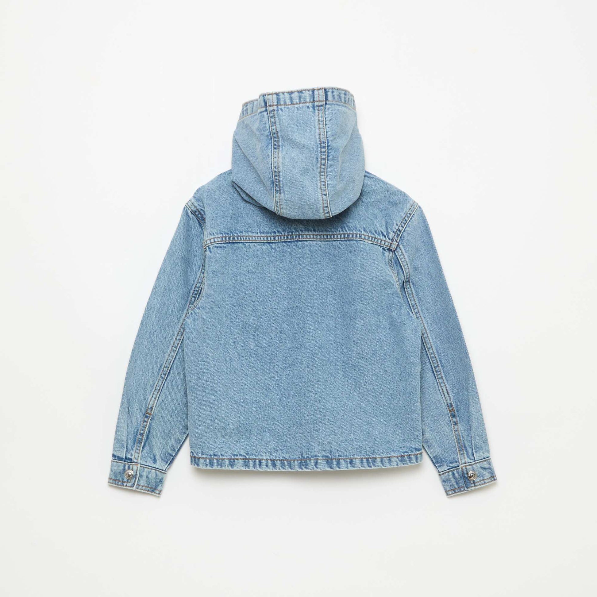 Denim Jacket with Hood BLUE