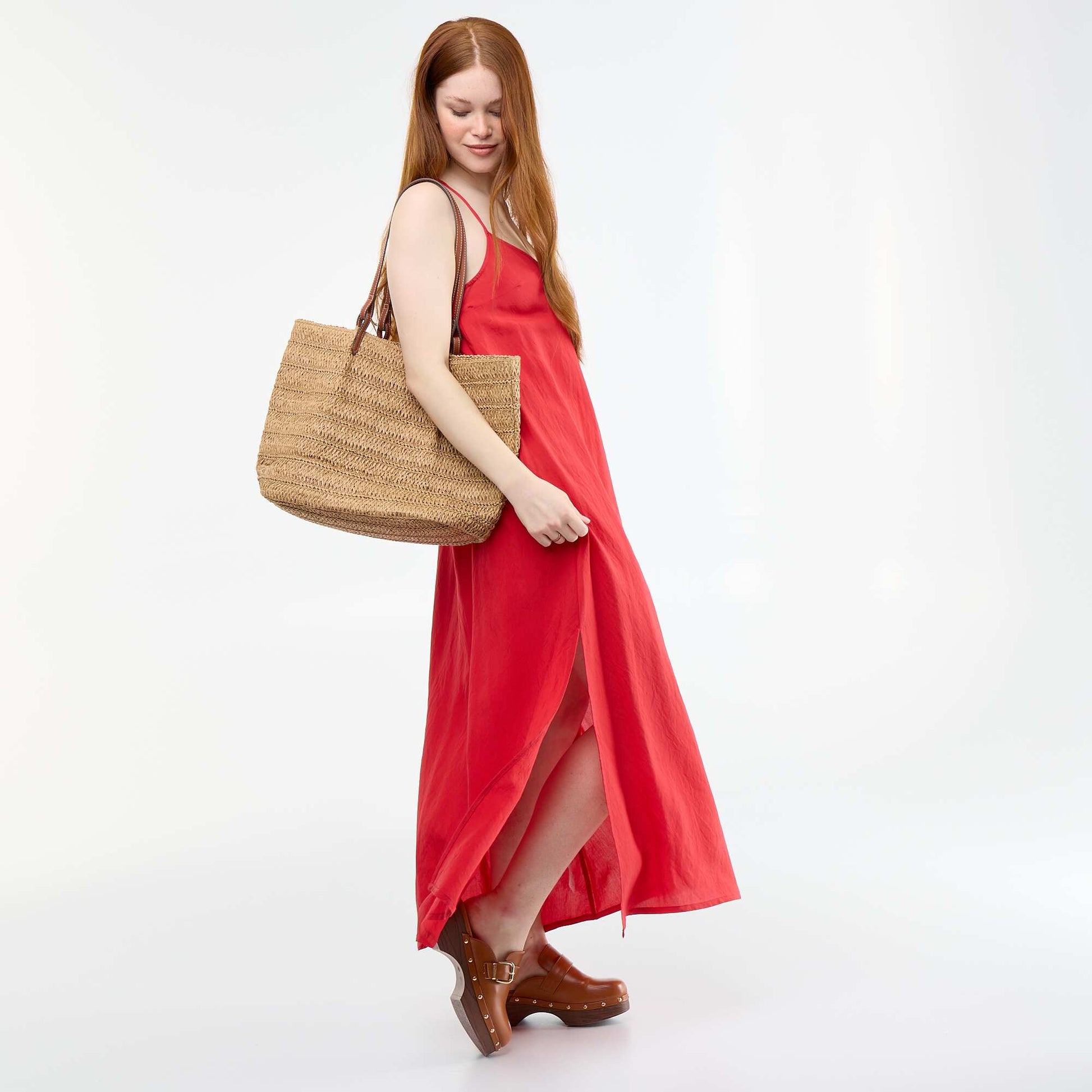 Fluid long dress RED