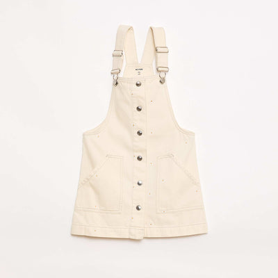 Embroidered Floral Short Overalls BEIGE