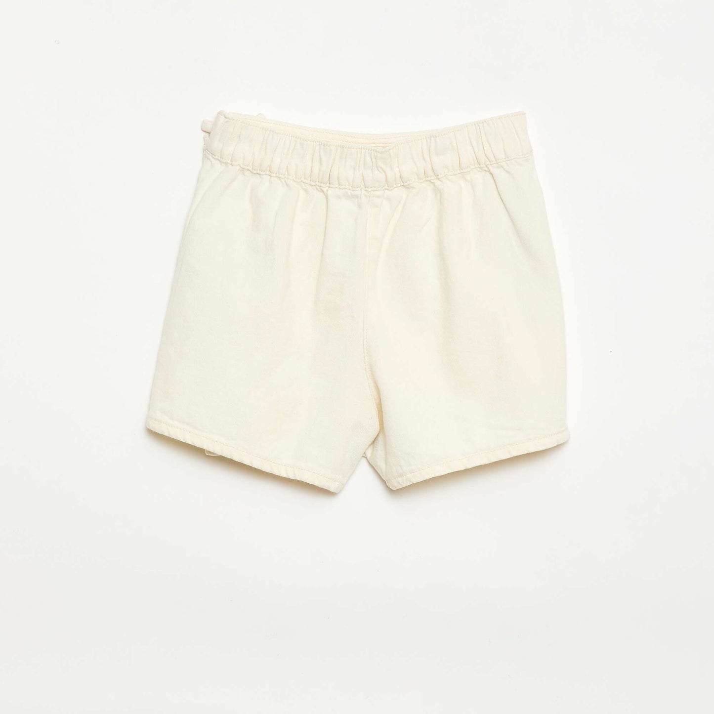 Skort with all-over embroidered patterns BEIGE