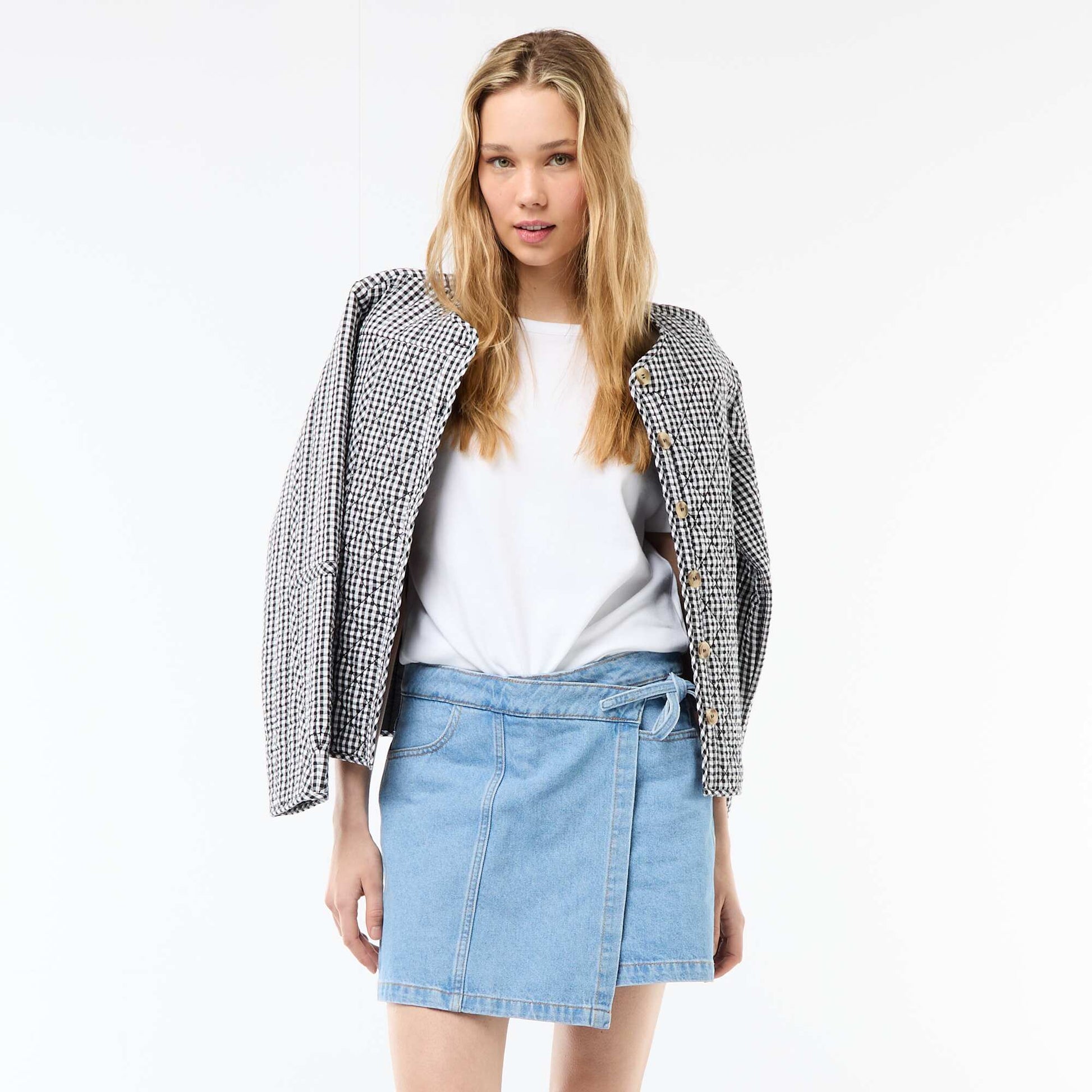 Denim Skort BLUE