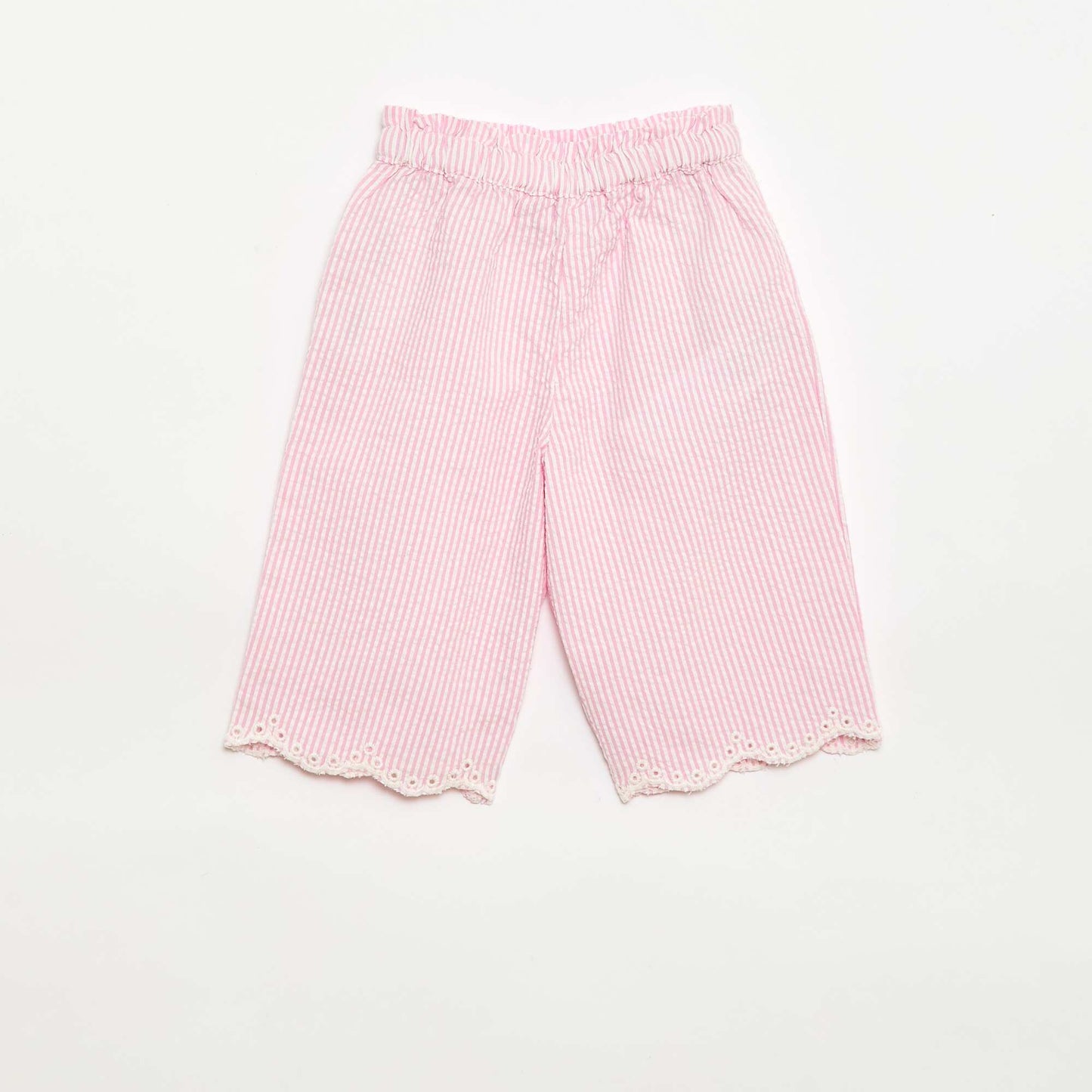 Gingham Blouse and Trousers Set - 2-piece PINK