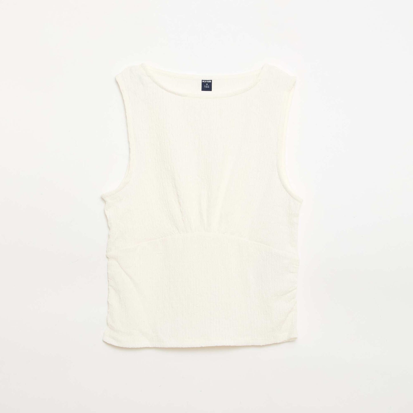 Fitted Crêpe Top BEIGE