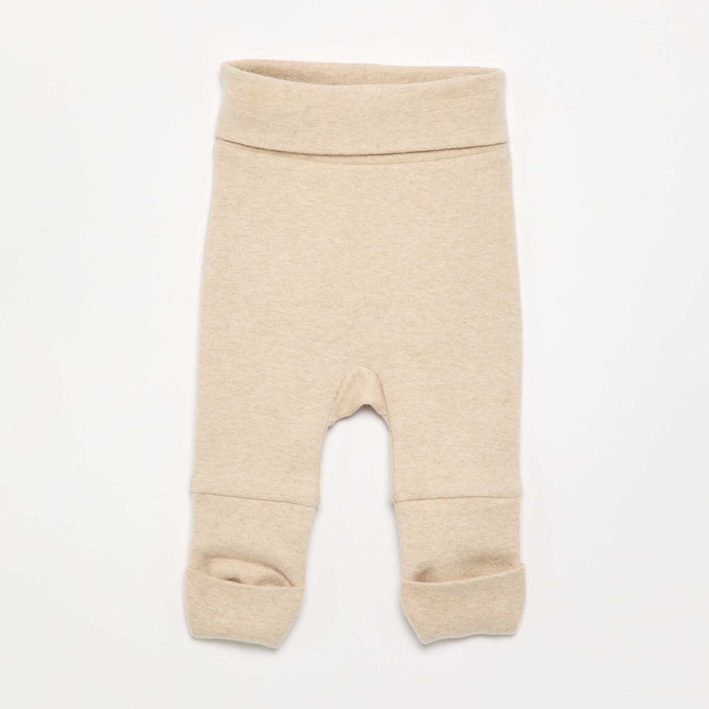 Cotton pajama set - 2 pieces BEIGE