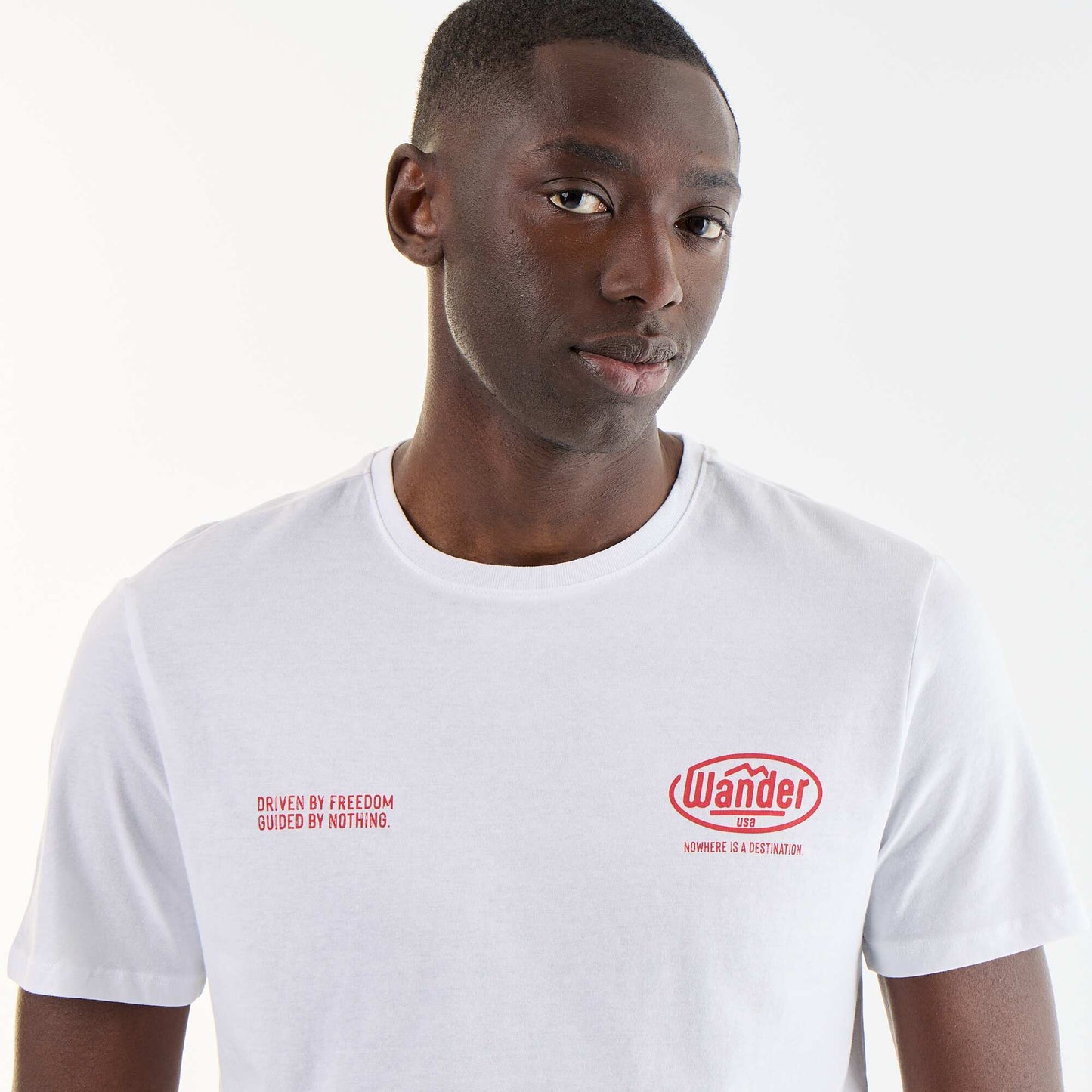 Short-sleeved graphic print T-shirt WHITE
