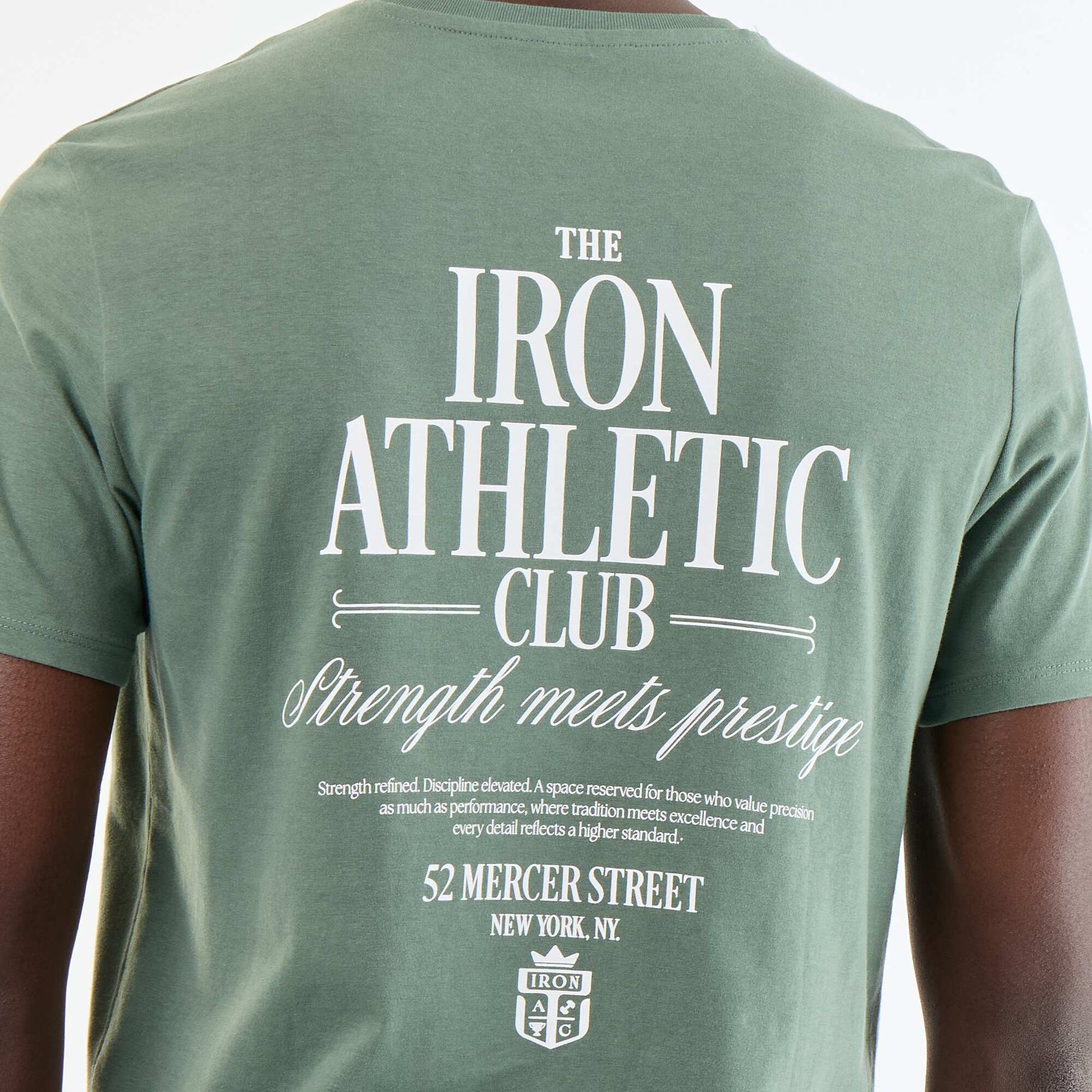 Short-sleeved graphic print T-shirt GREEN