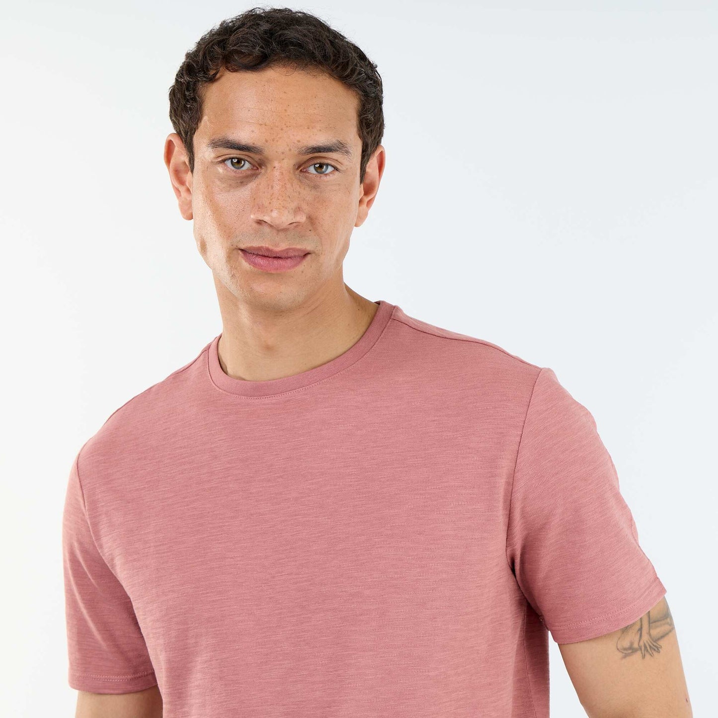 Plain Short-Sleeved T-Shirt PINK