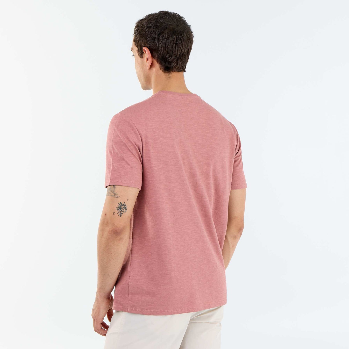 Plain Short-Sleeved T-Shirt PINK