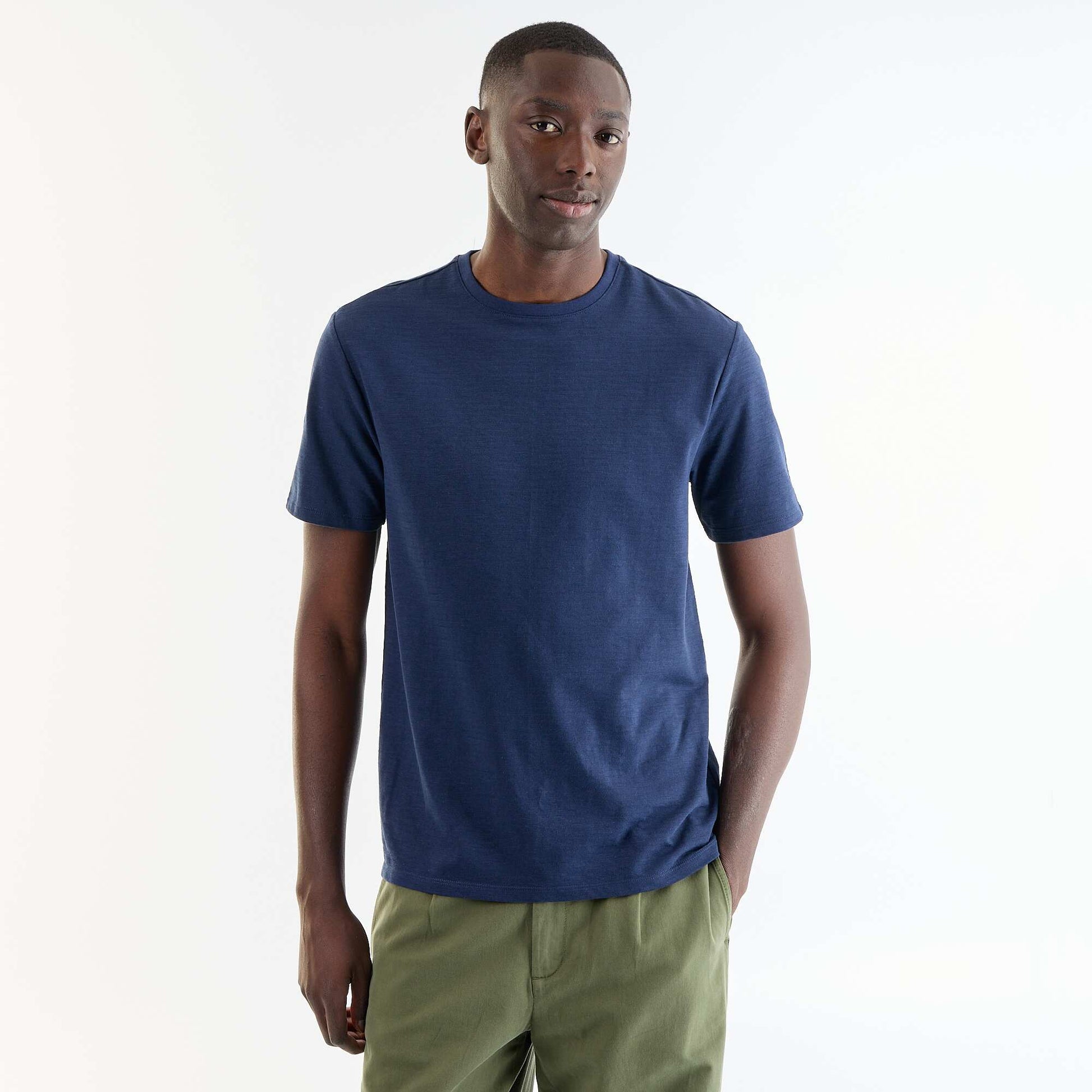 Plain Short-Sleeved T-Shirt BLACK