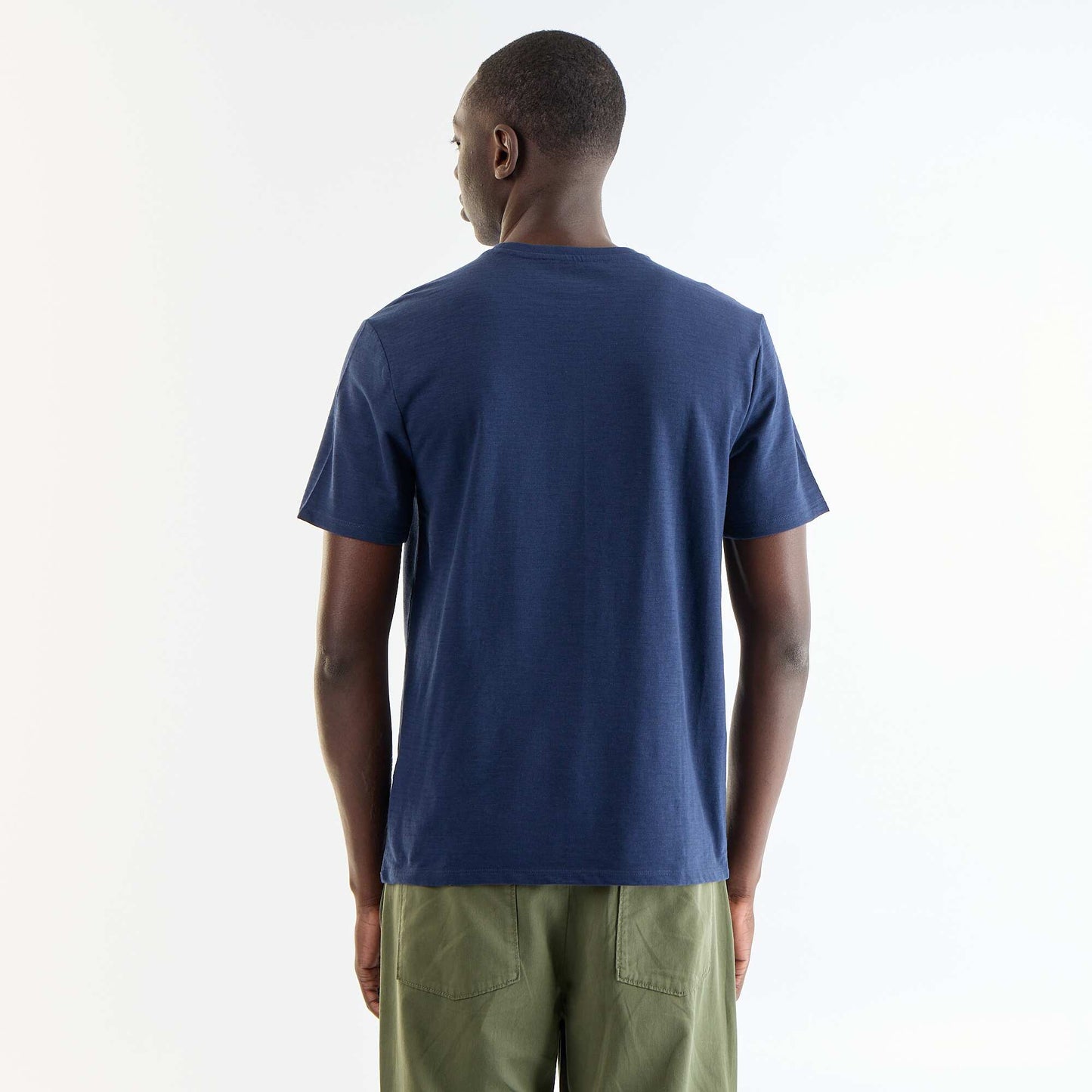 Plain Short-Sleeved T-Shirt BLACK