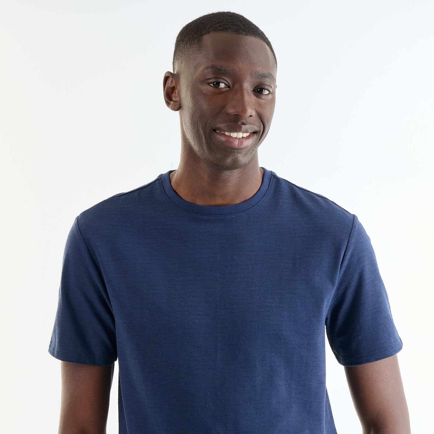 Plain Short-Sleeved T-Shirt BLACK