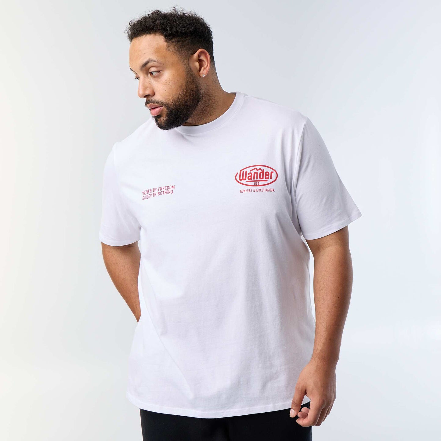 Short-sleeved printed T-shirt WHITE