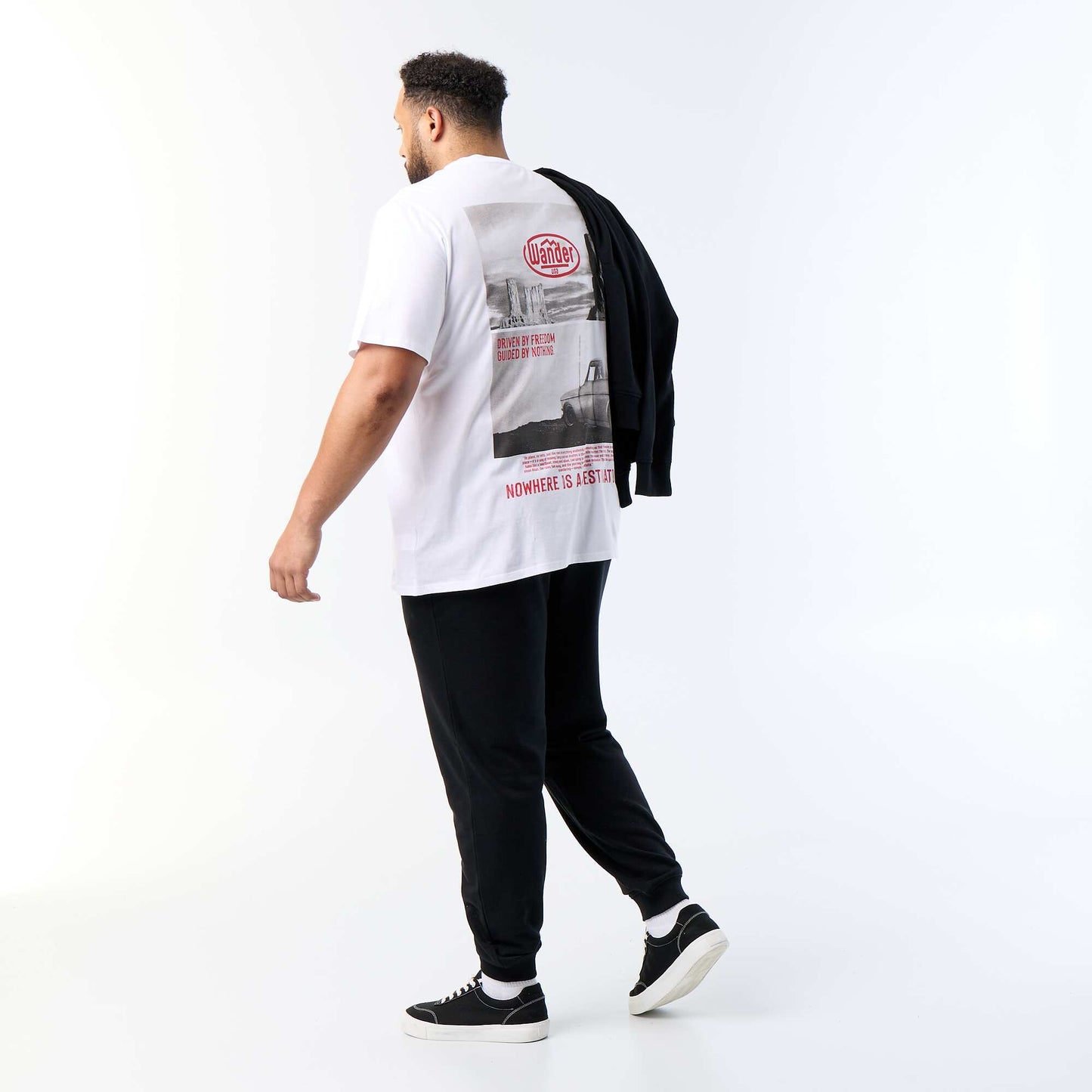 Short-sleeved printed T-shirt WHITE