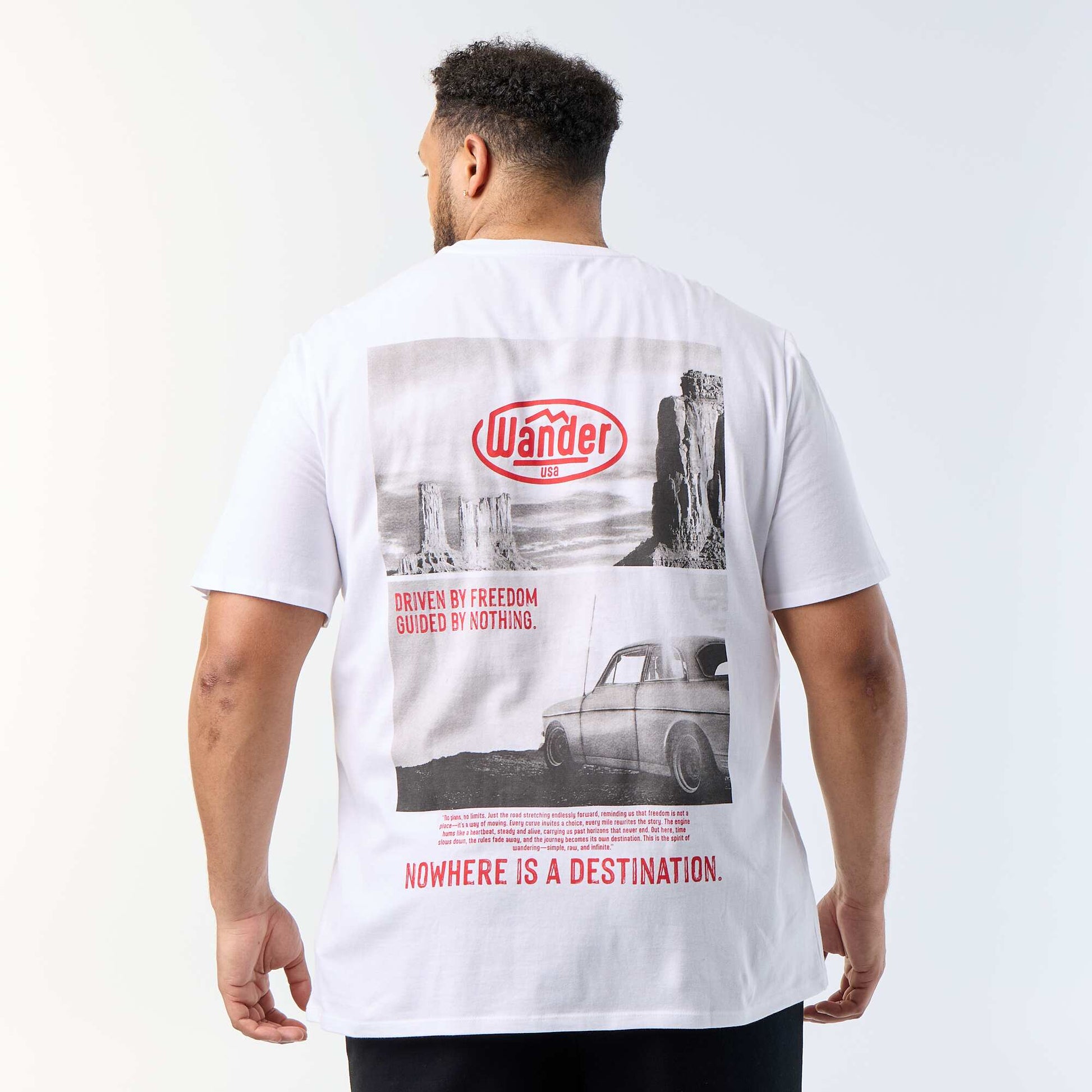 Short-sleeved printed T-shirt WHITE