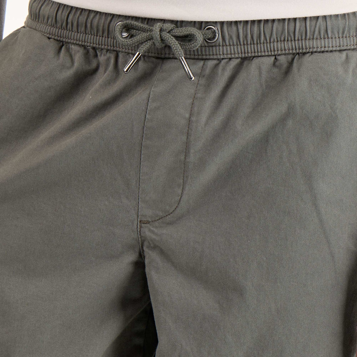 Peach-skin effect trousers KHAKI