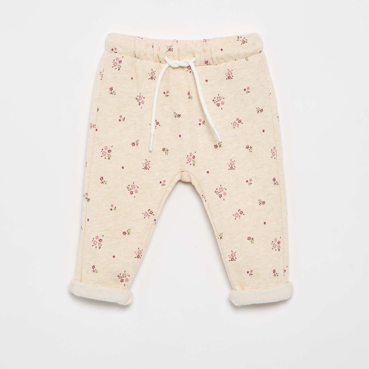 Patterned jogging pants BEIGE