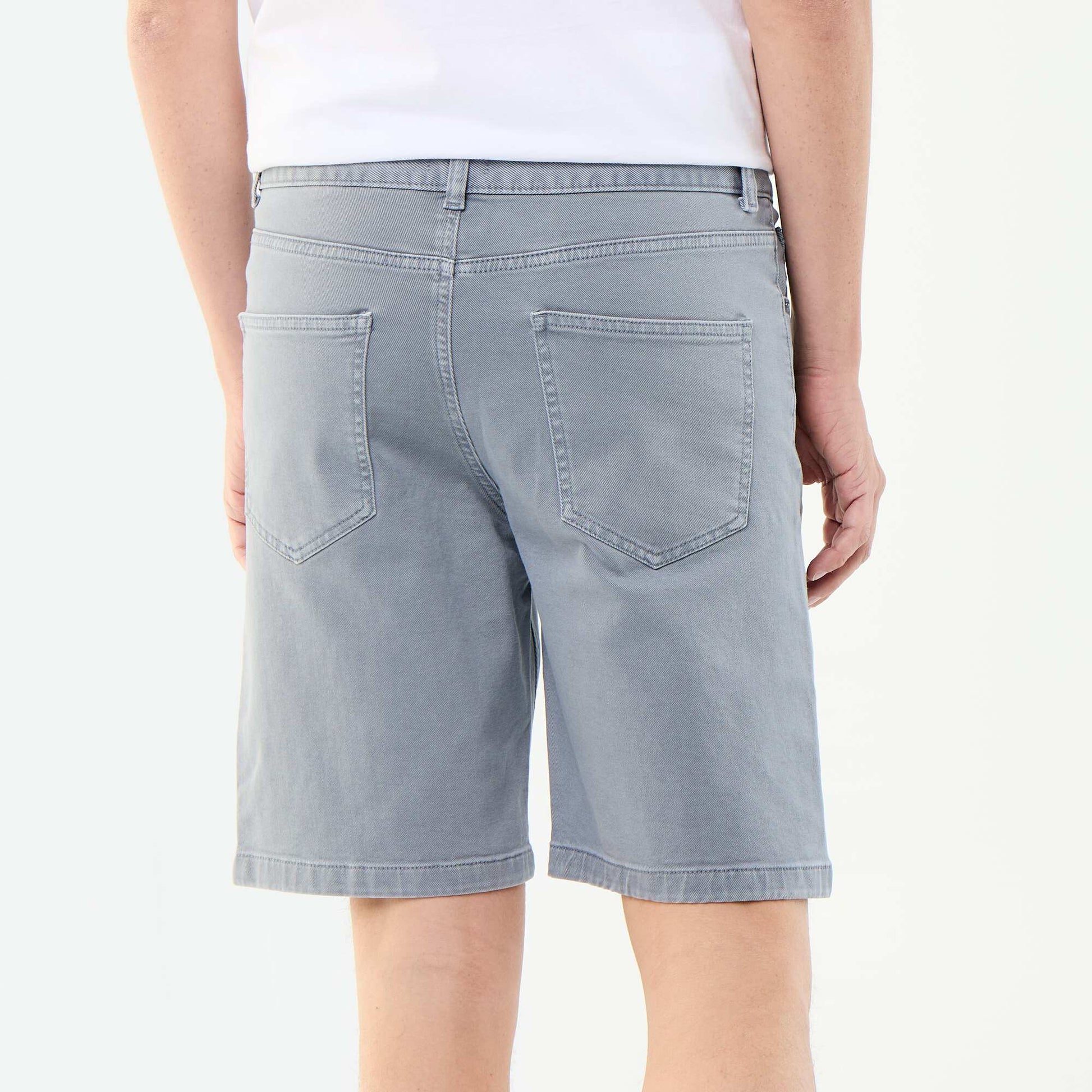 5-pocket denim shorts GREY