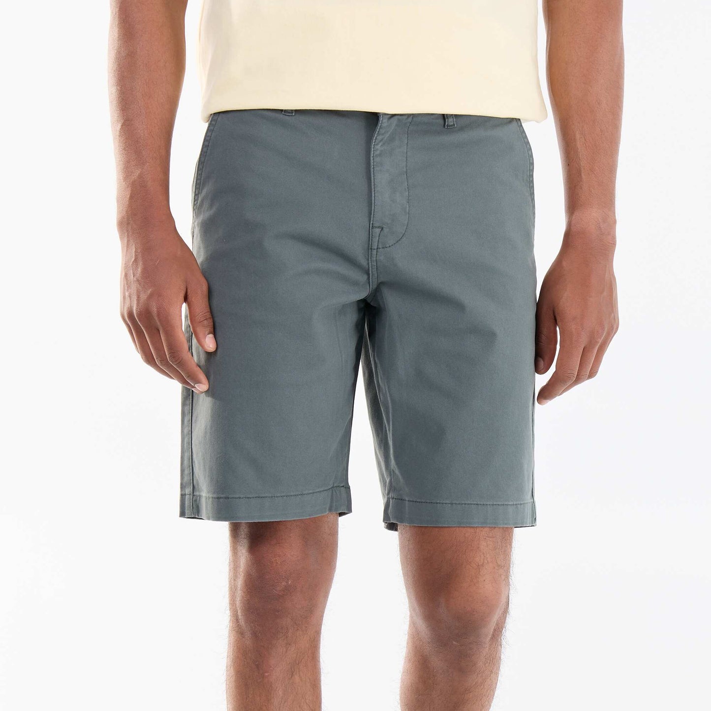 Plain chino shorts GREEN