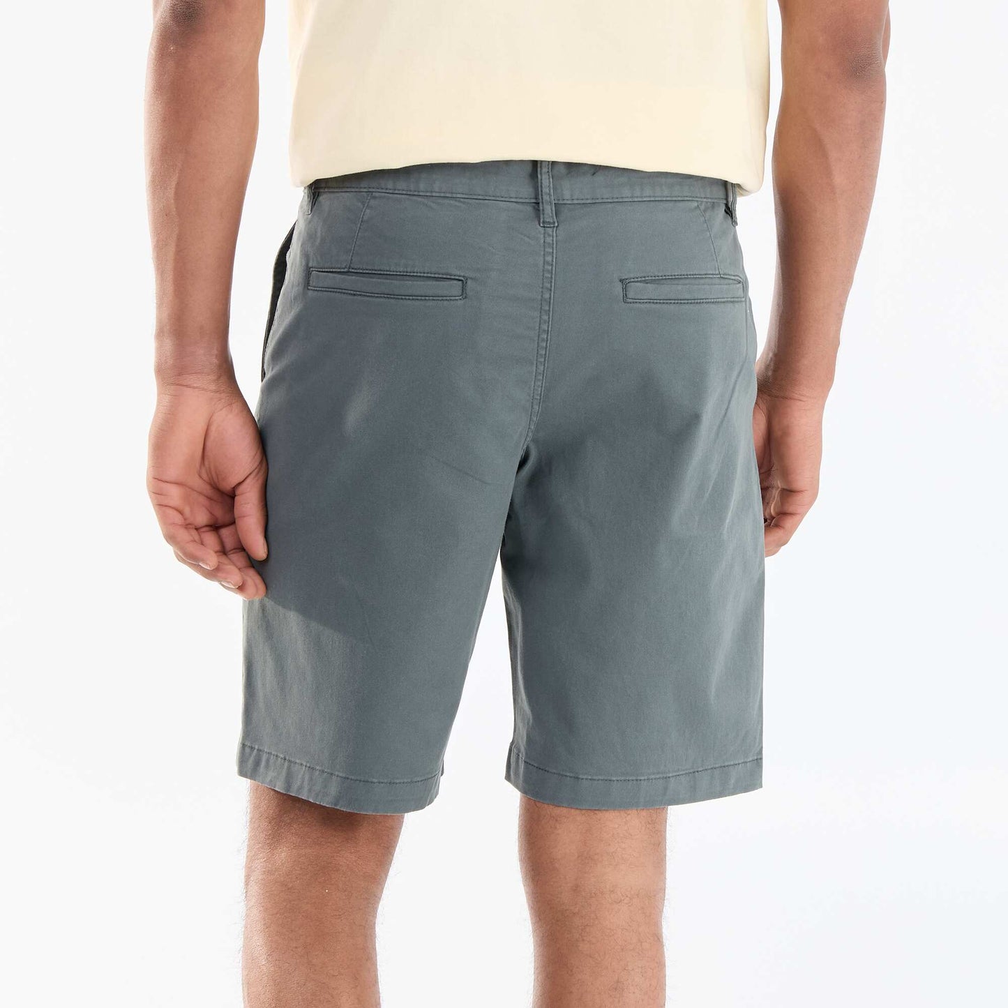 Plain chino shorts GREEN