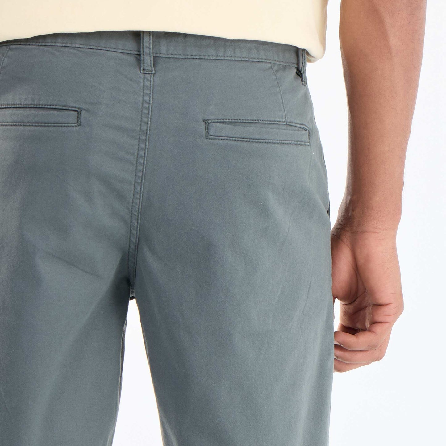 Plain chino shorts GREEN
