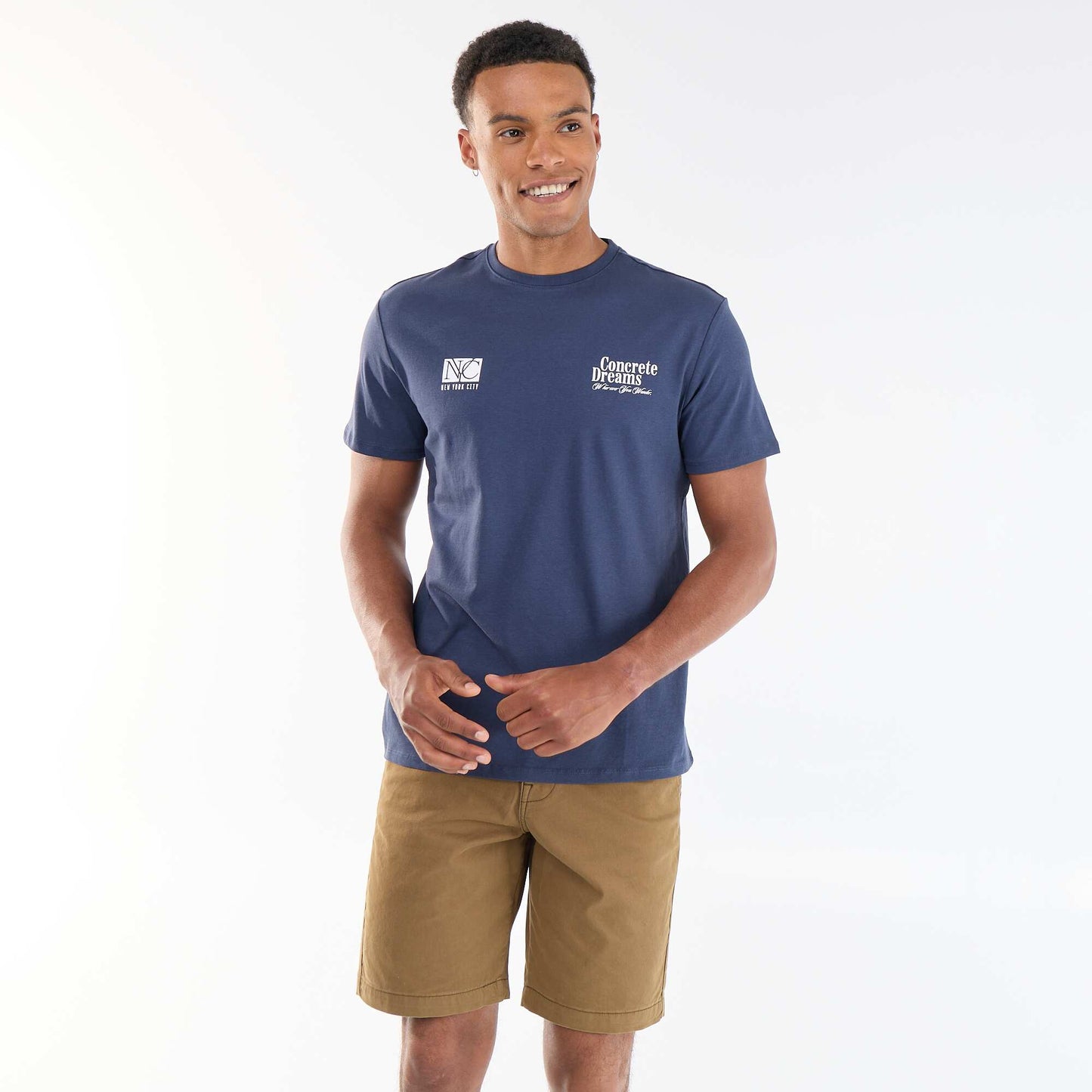 Plain chino shorts BROWN
