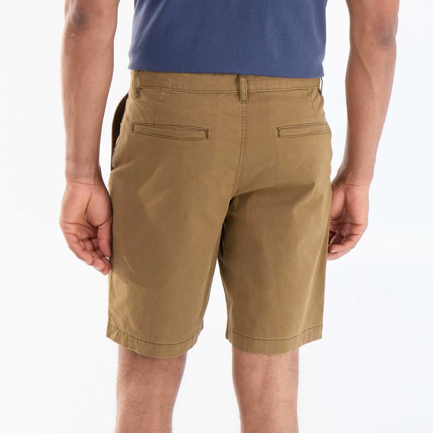 Plain chino shorts BROWN