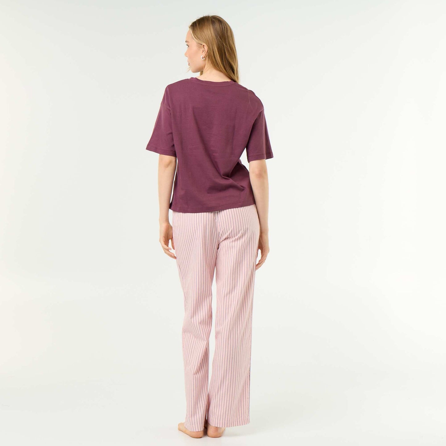 Cotton Pyjama Set - T-shirt & Pants BLUE
