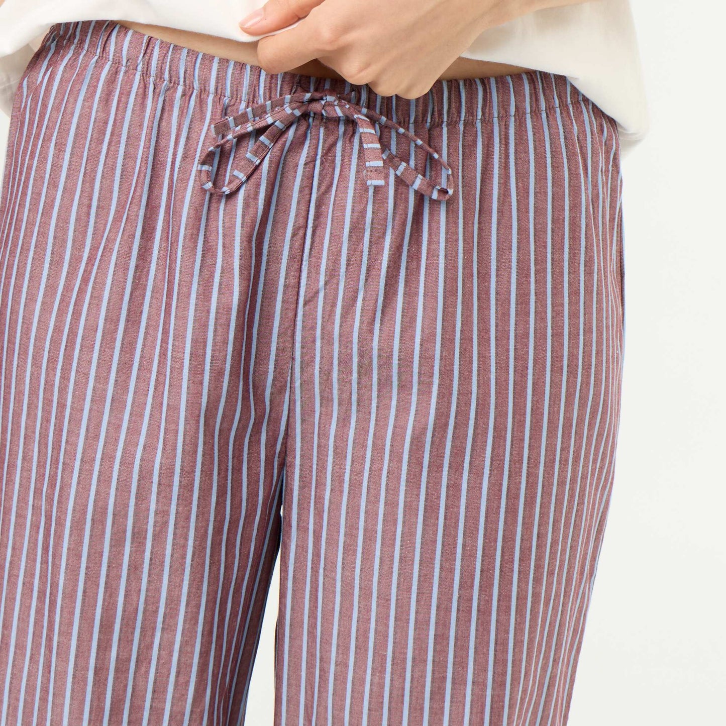Cotton Pyjama Set - T-shirt & Pants BROWN