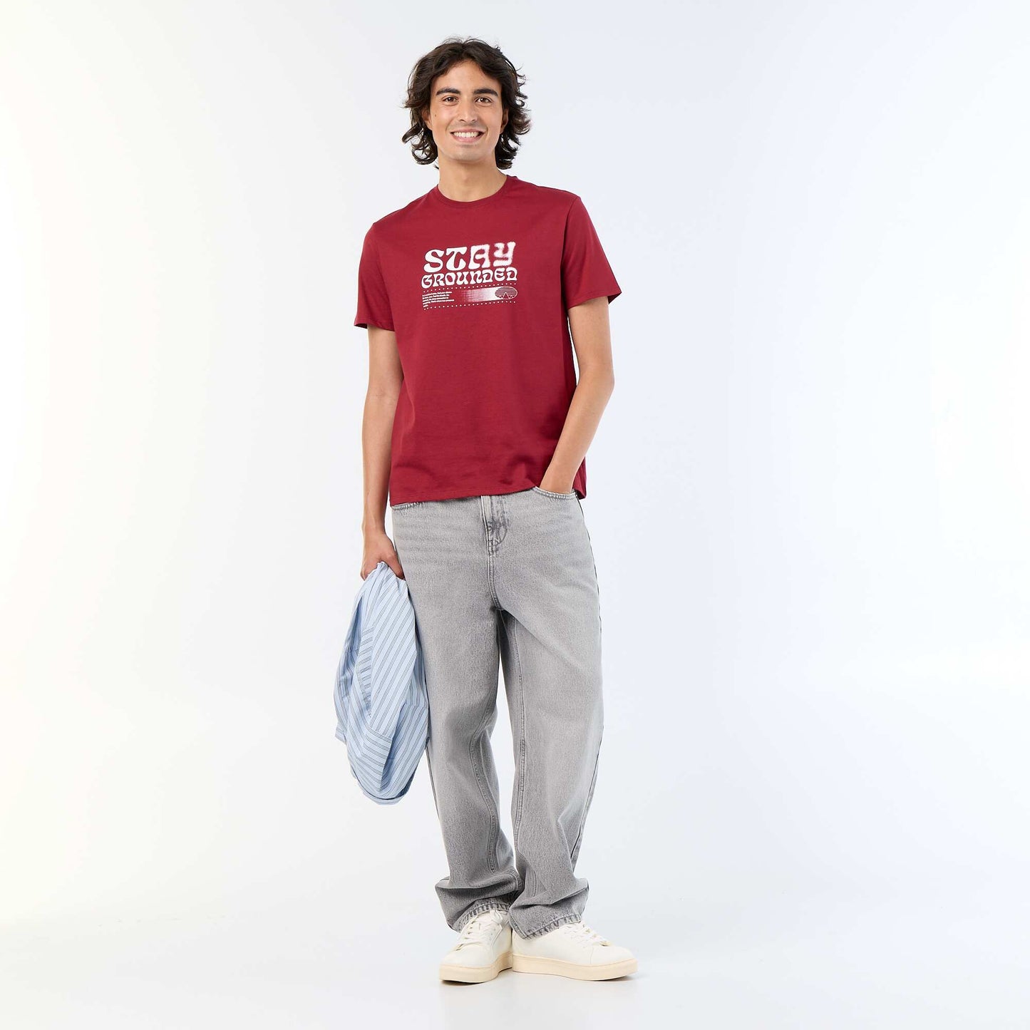 Printed Short-Sleeved T-Shirt RED