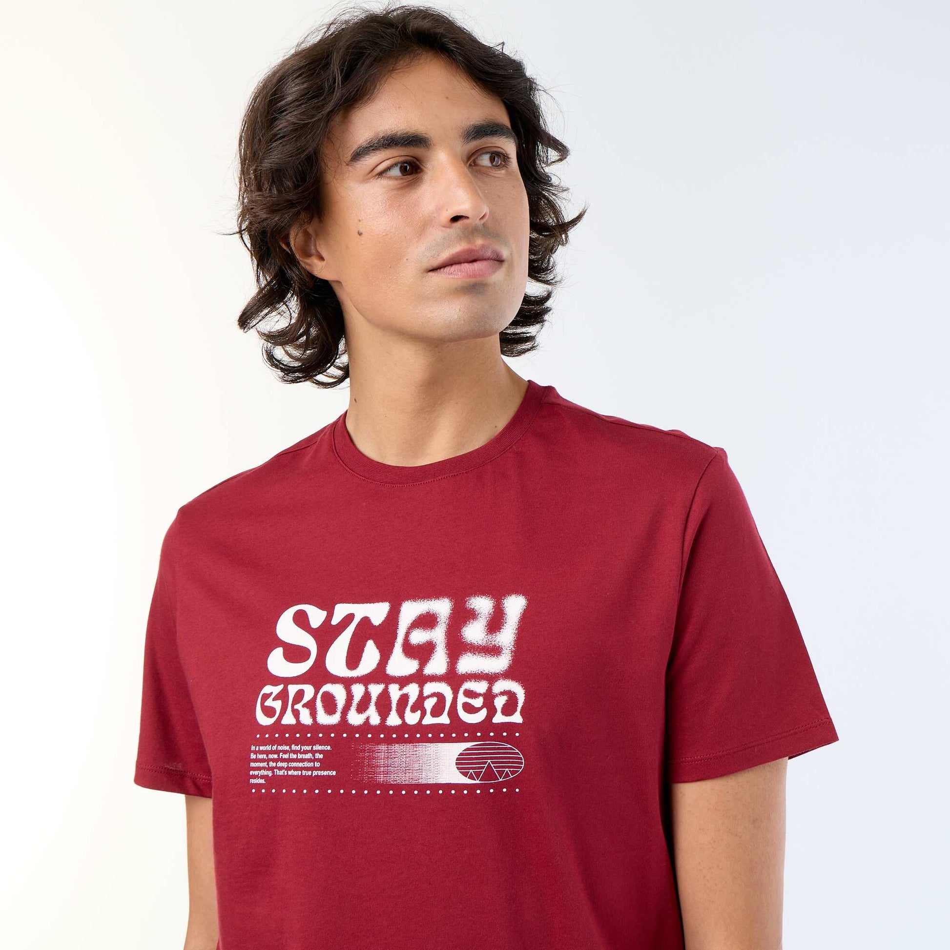 Printed Short-Sleeved T-Shirt RED
