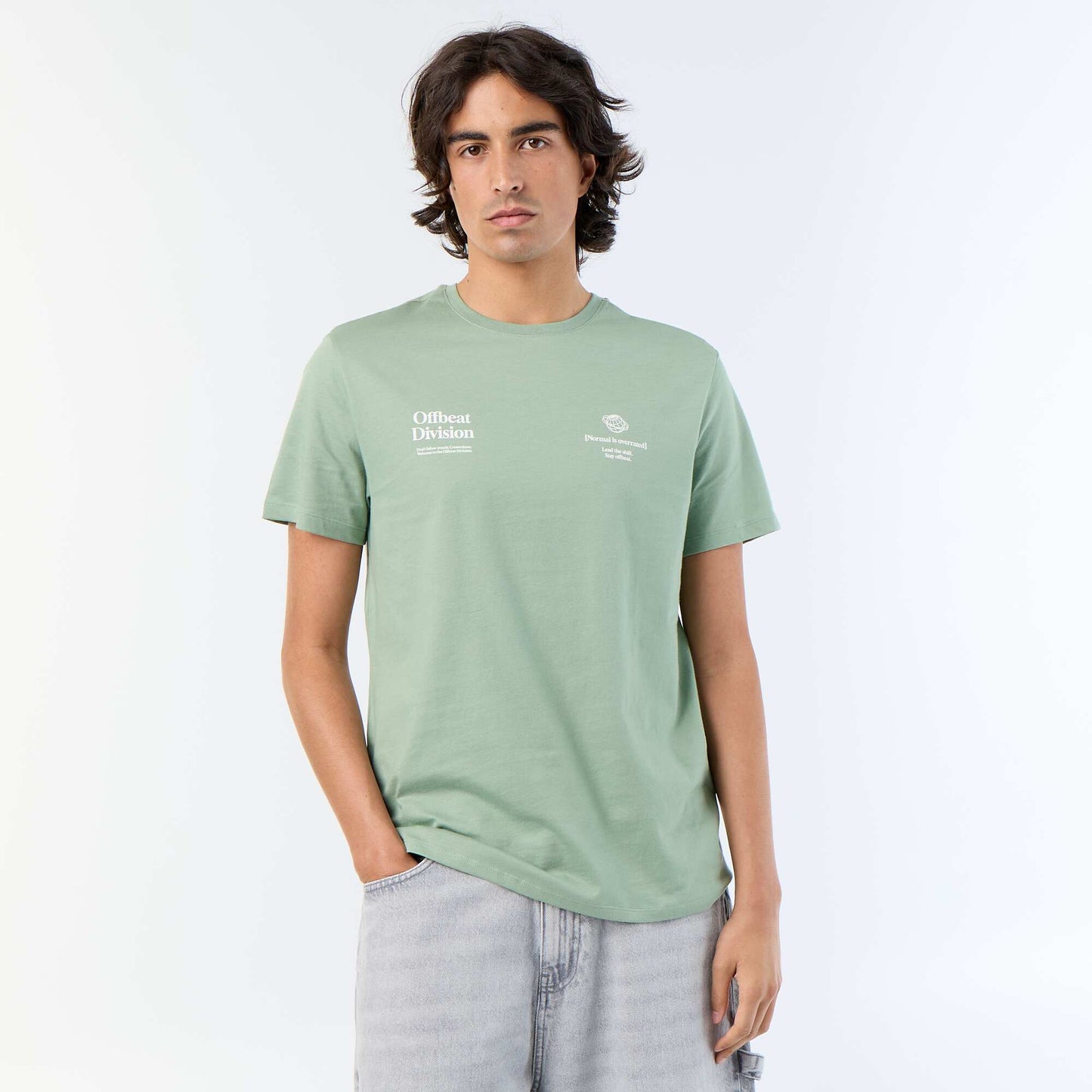 Printed Short-Sleeved T-Shirt GREEN