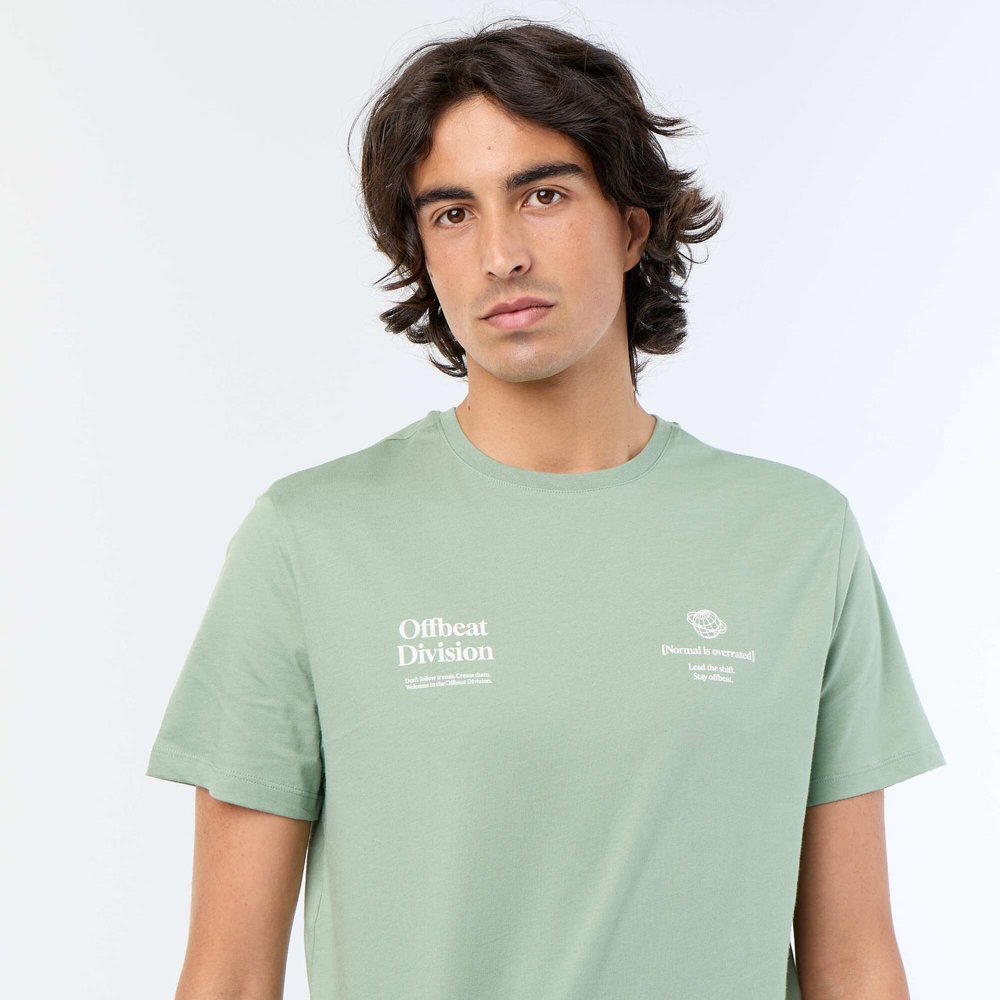 Printed Short-Sleeved T-Shirt GREEN
