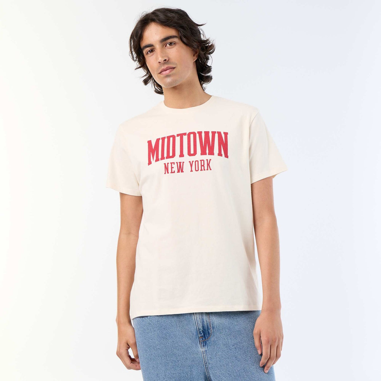 Printed Short-Sleeved T-Shirt WHITE