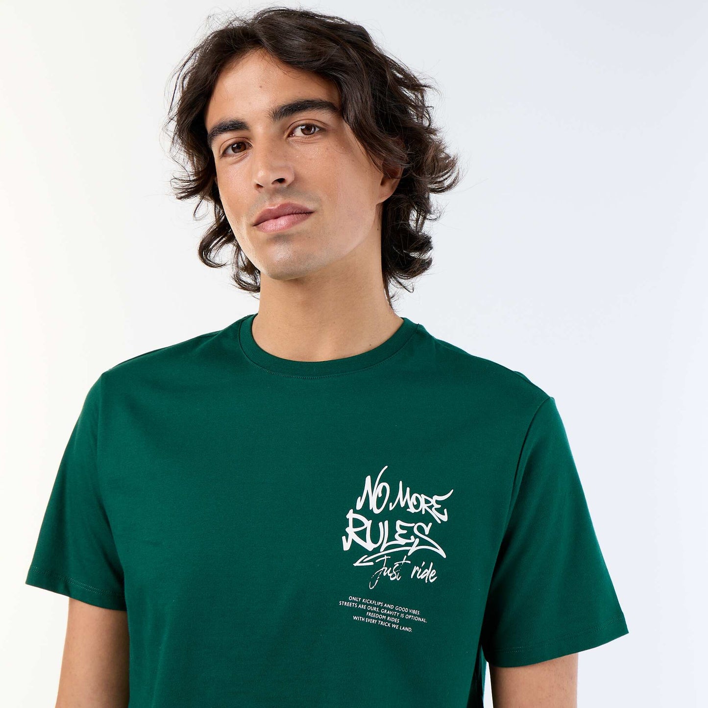 Printed Short-Sleeved T-Shirt GREEN