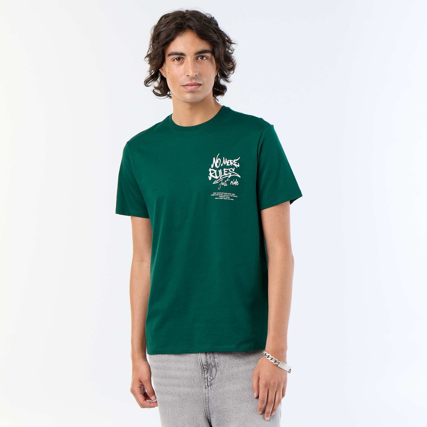Printed Short-Sleeved T-Shirt GREEN