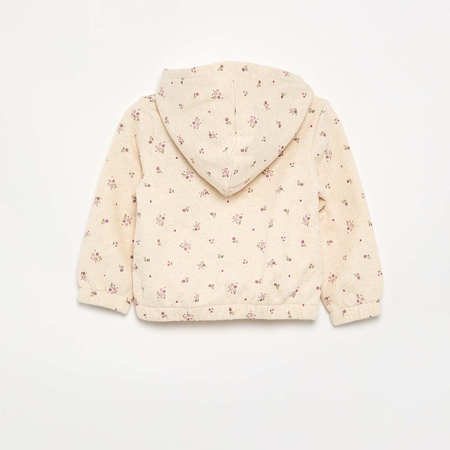 Printed Hooded Sweatshirt BEIGE