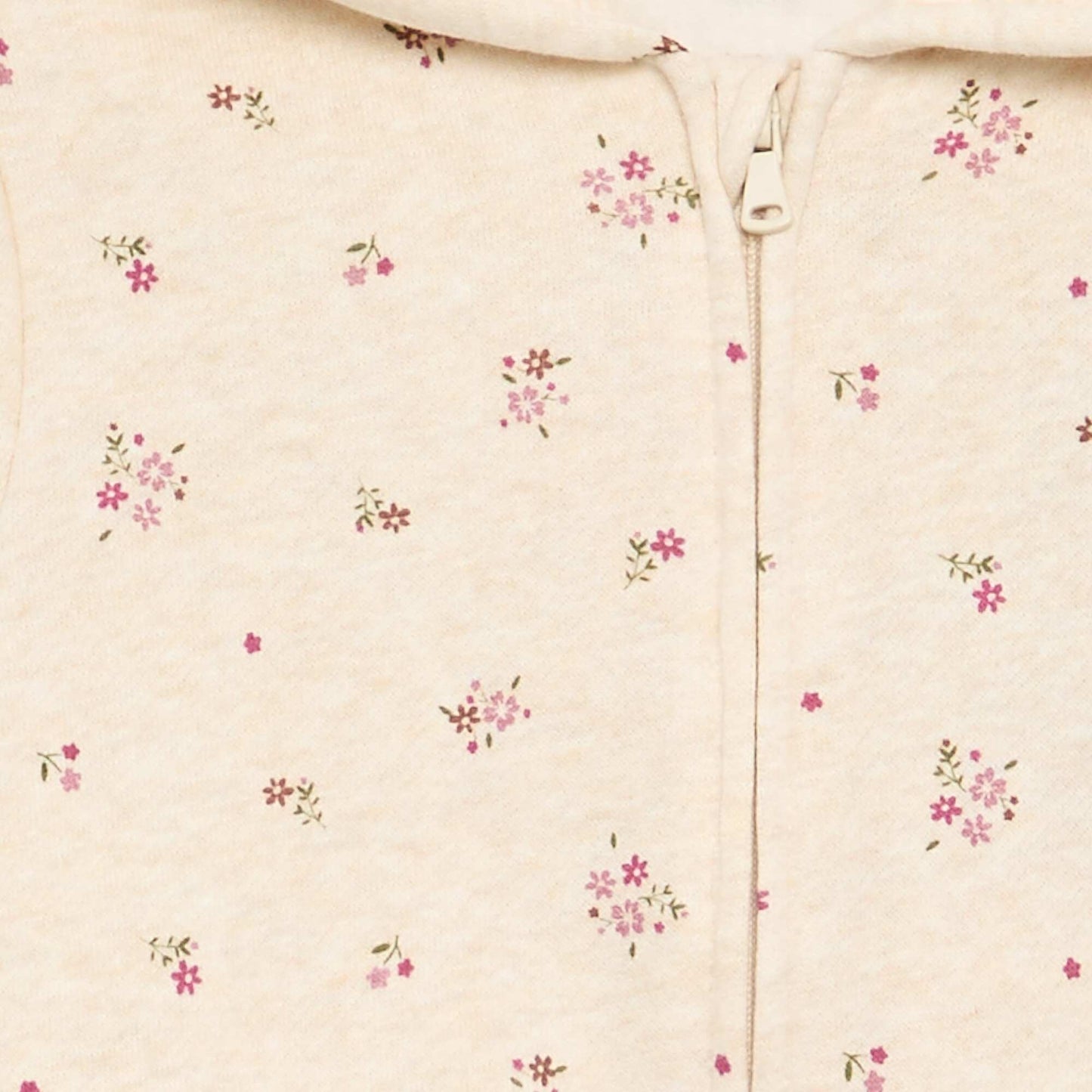 Printed Hooded Sweatshirt BEIGE