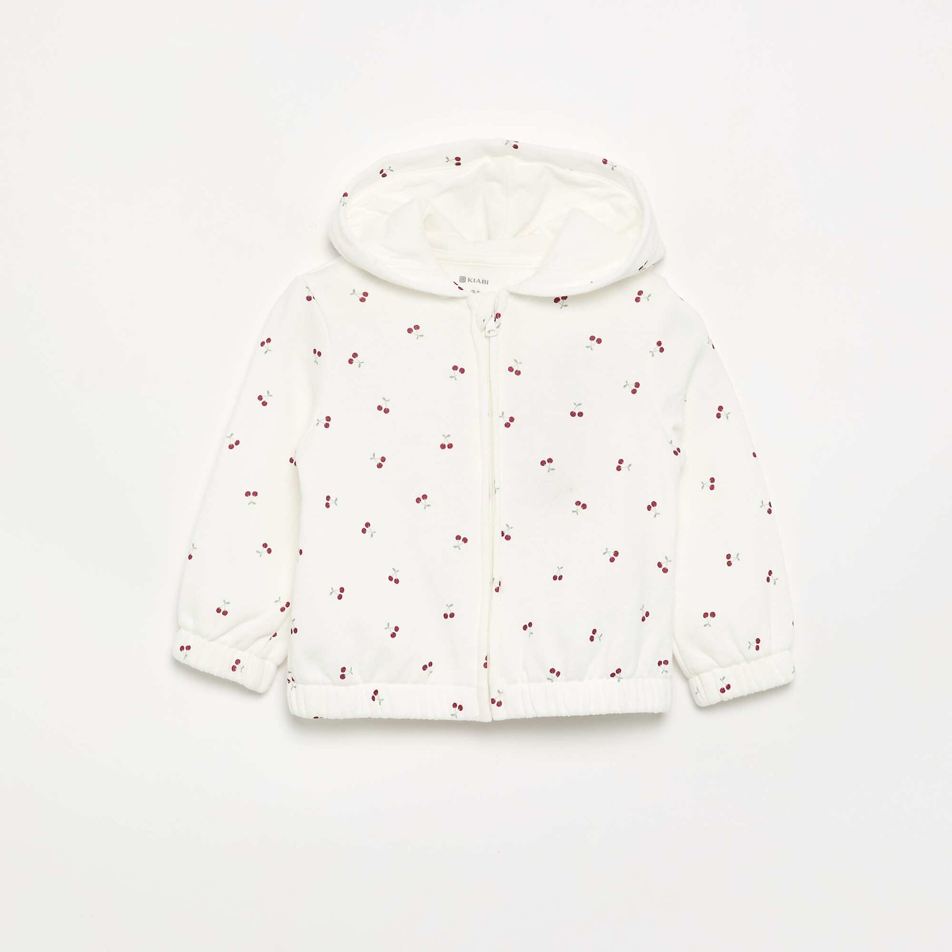Printed Hooded Sweatshirt WHITE