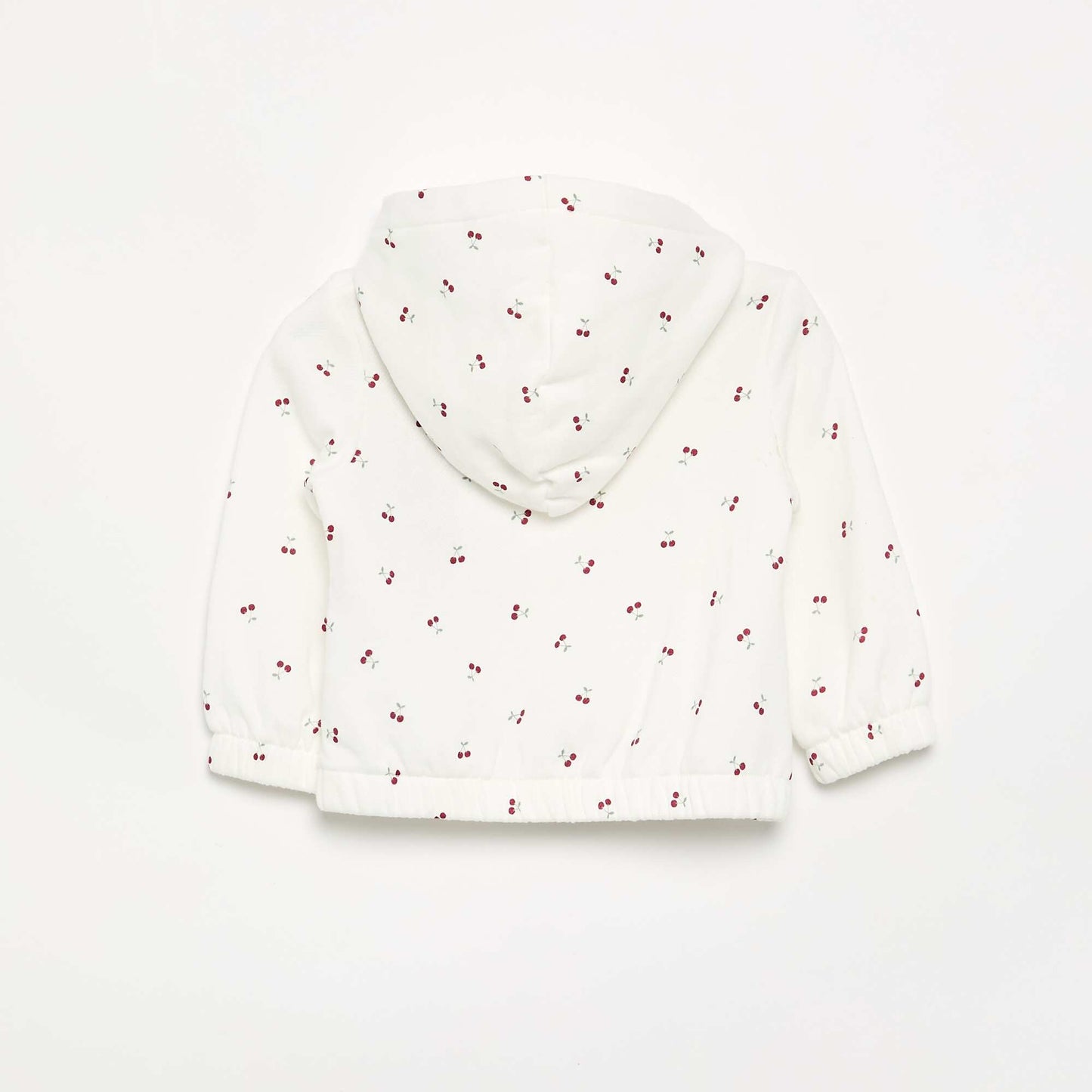 Printed Hooded Sweatshirt WHITE