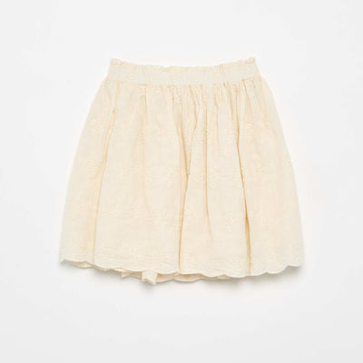 Embroidered skirt ECRU