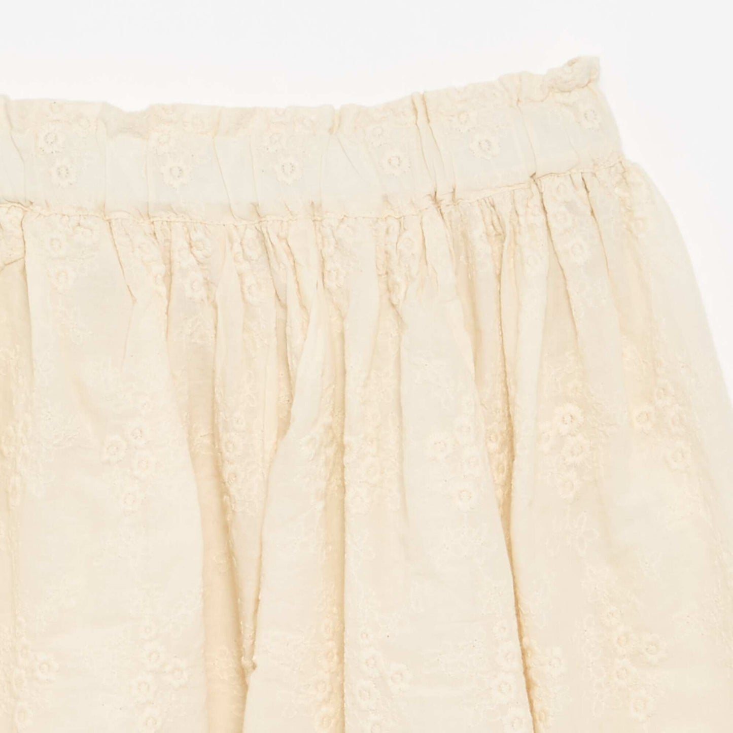 Embroidered skirt ECRU