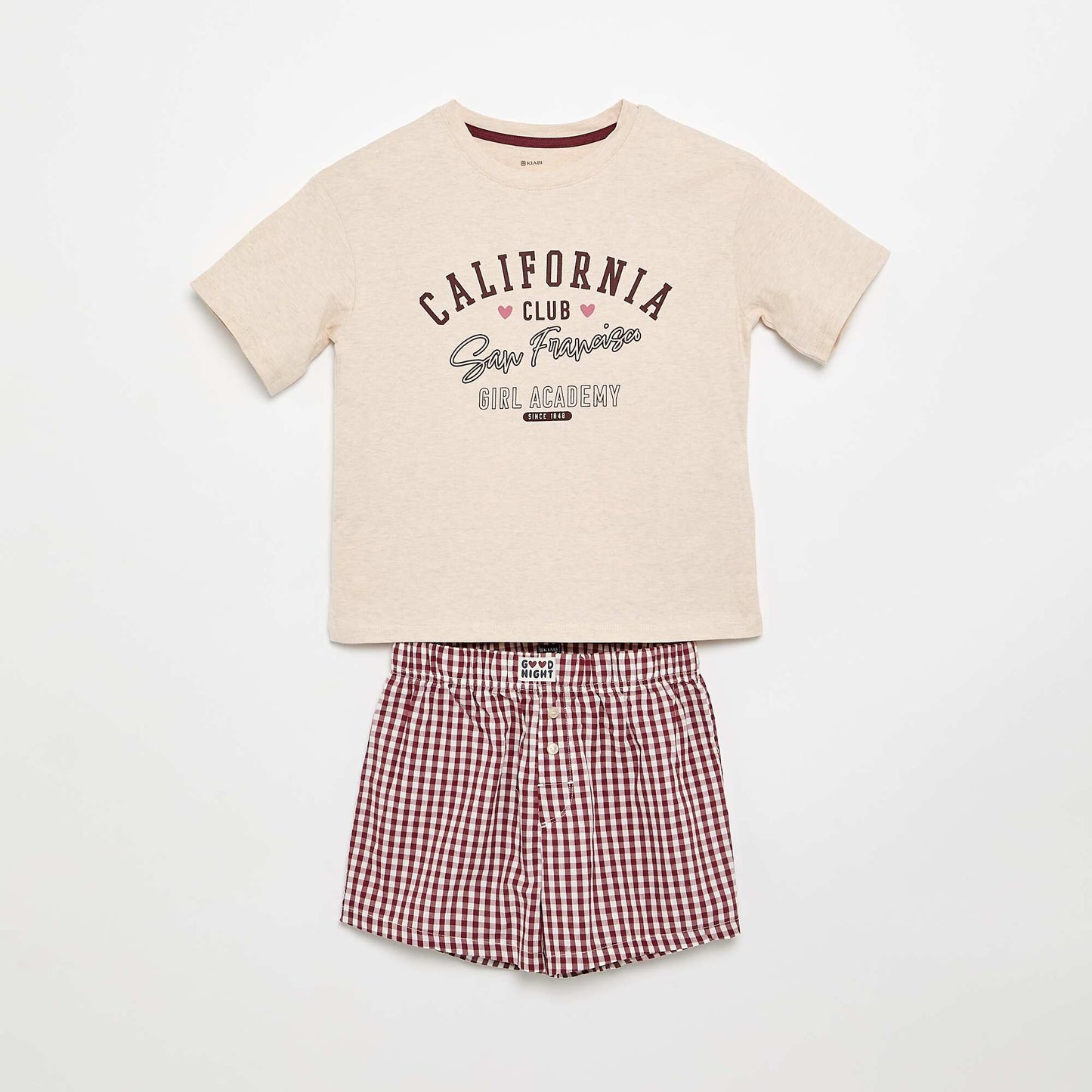 Short T-shirt and Shorts Pyjama Set - 2 Pieces RED