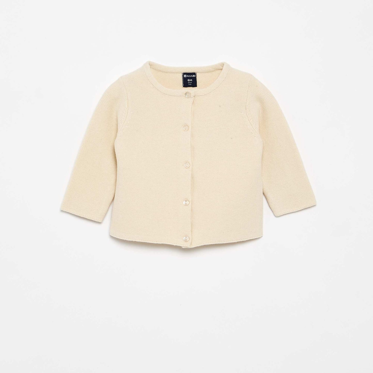 Plain Fine-Gauge Knit Cardigan WHITE