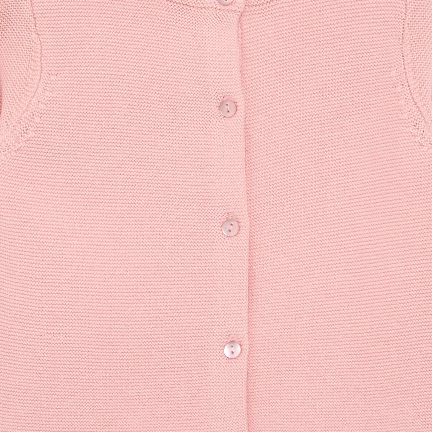 Plain Fine-Gauge Knit Cardigan PINK