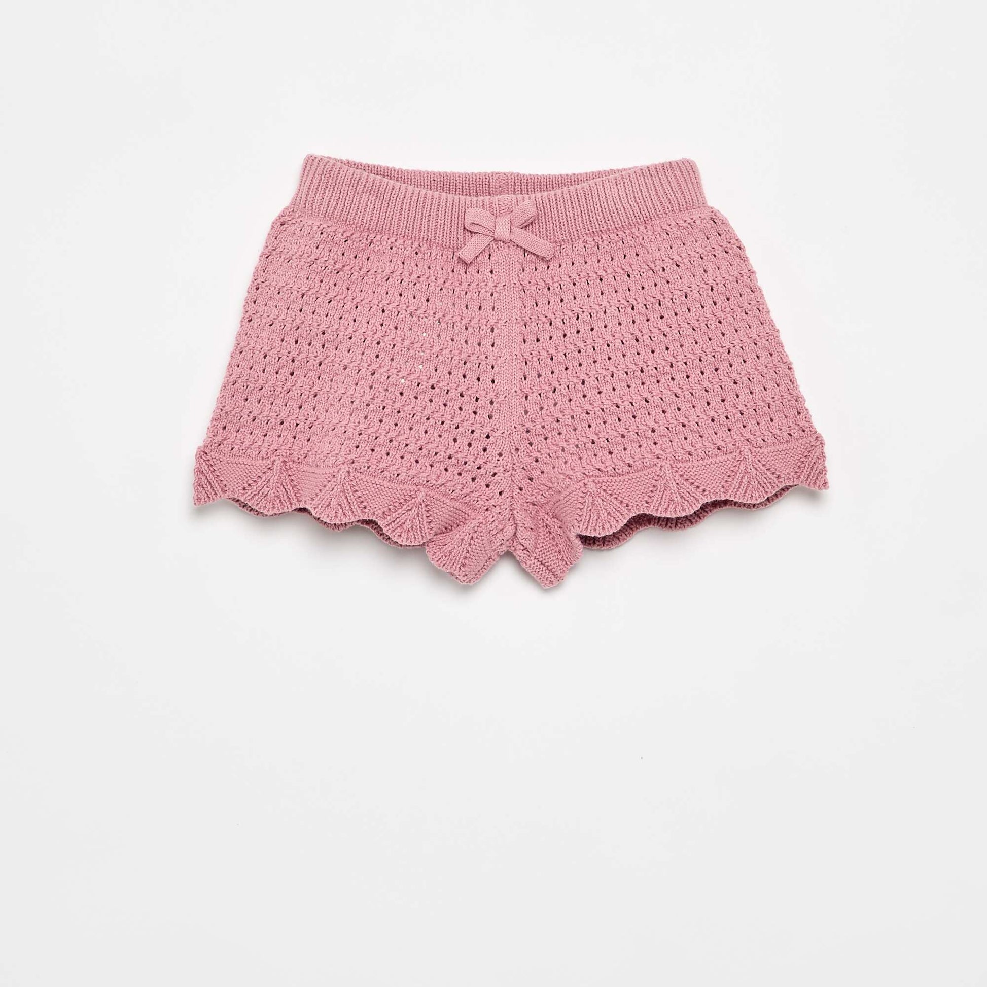 Plain Knit Shorts PINK